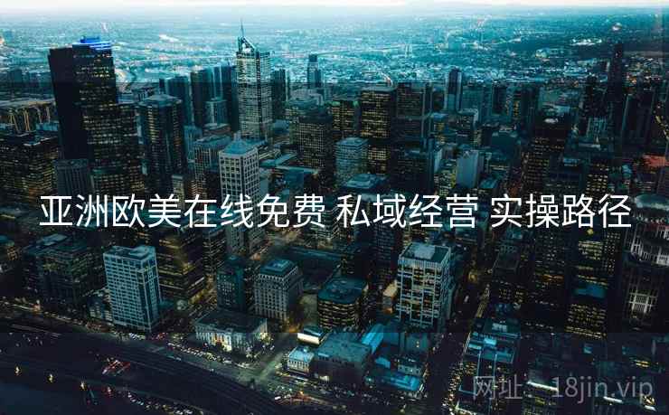 亚洲欧美在线免费 私域经营 实操路径