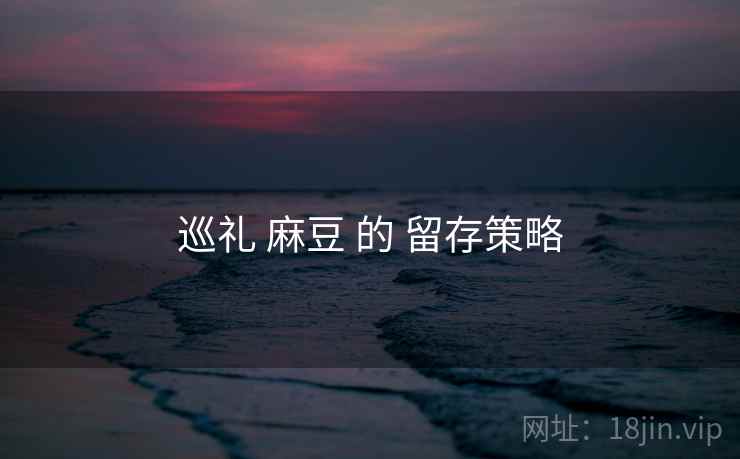 巡礼 麻豆 的 留存策略