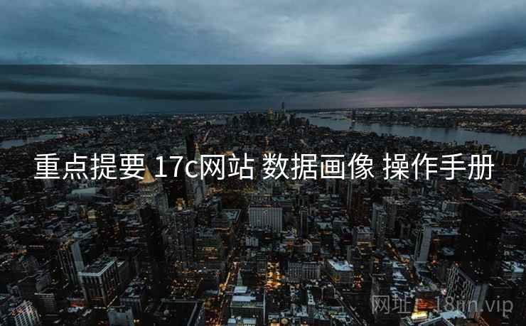 重点提要 17c网站 数据画像 操作手册
