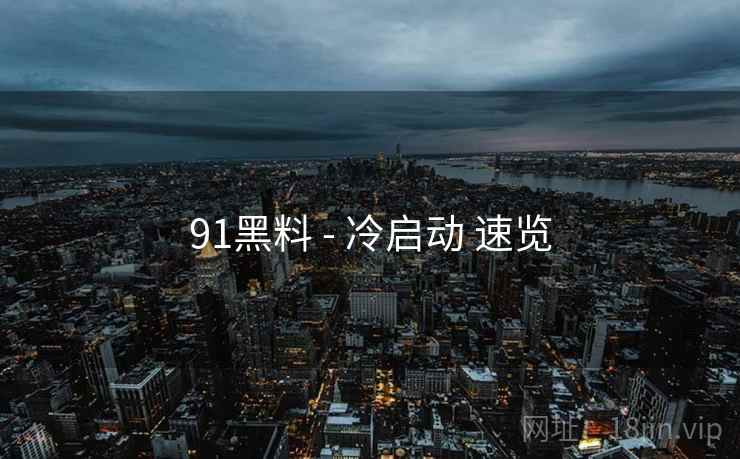 91黑料 - 冷启动 速览