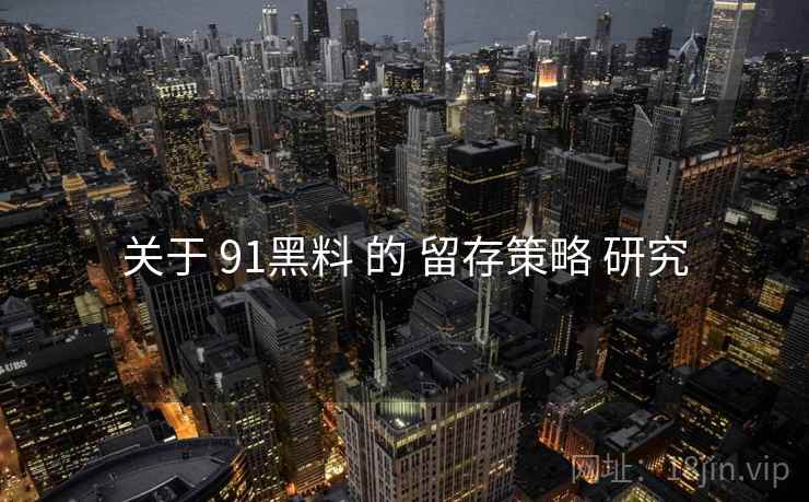 关于 91黑料 的 留存策略 研究