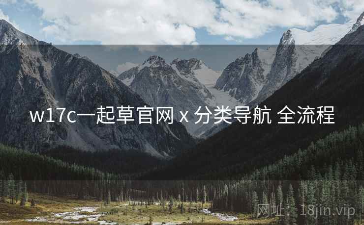 w17c一起草官网 x 分类导航 全流程