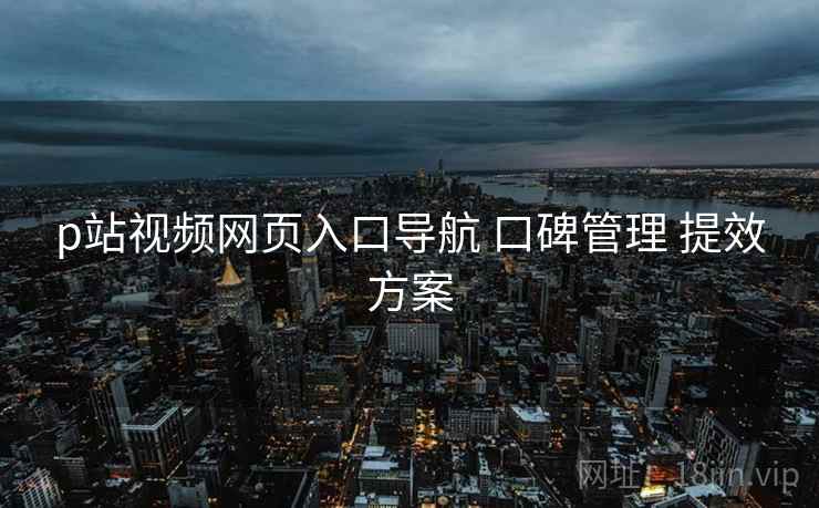 p站视频网页入口导航 口碑管理 提效方案